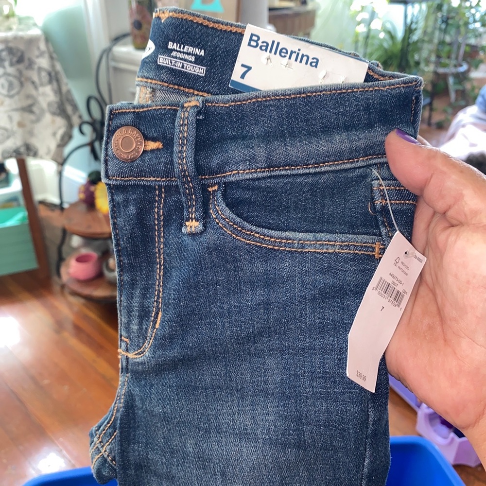 Old navy size 7 girls jeggins